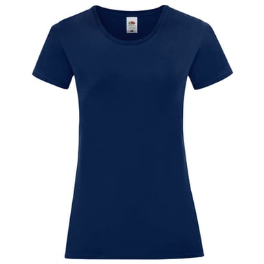 Fruit of the Loom Womens/Ladies Iconic Combed Cotton T-Shirt (Navy)