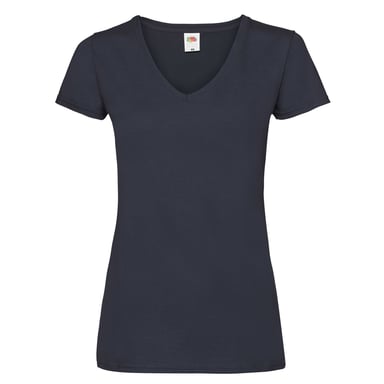 Fruit of the Loom Womens/Ladies Valueweight V Neck T-Shirt (Deep Navy)
