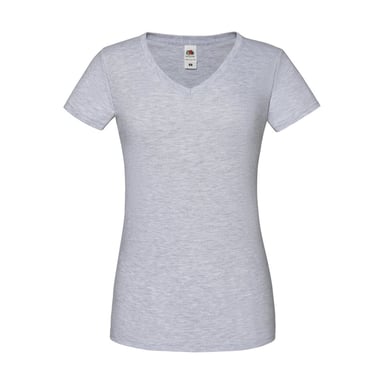 Fruit Of The Loom Womens/Ladies Iconic V Neck T-Shirt (Heather Grey)