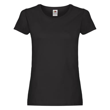 Fruit of the Loom Womens/Ladies Original Cotton T-Shirt (Black)