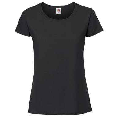 Fruit of the Loom Womens/Ladies Iconic 190 T-Shirt (Black)