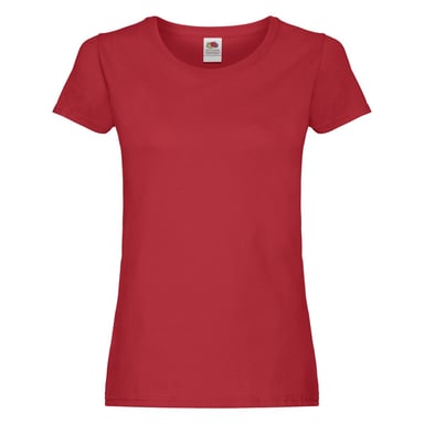 Fruit of the Loom Womens/Ladies Original Cotton T-Shirt (Red)