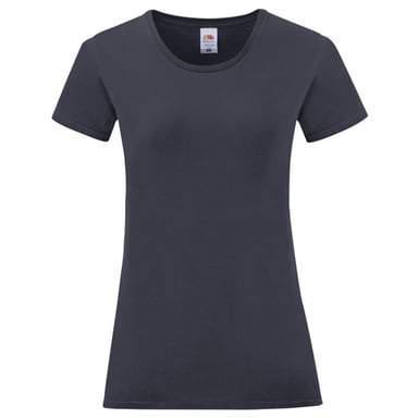Fruit of the Loom Womens/Ladies Iconic Combed Cotton T-Shirt (Deep Navy)