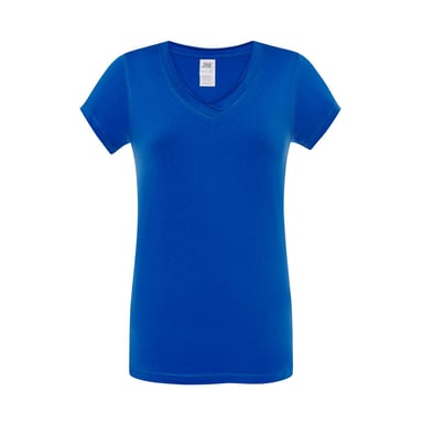 JHK Womens/Ladies Sicilia V Neck T-Shirt (Royal Blue)