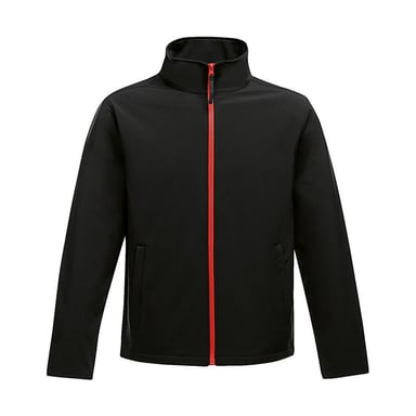 Regatta Womens/Ladies Ablaze Printable Soft Shell Jacket (Black/Classic Red)