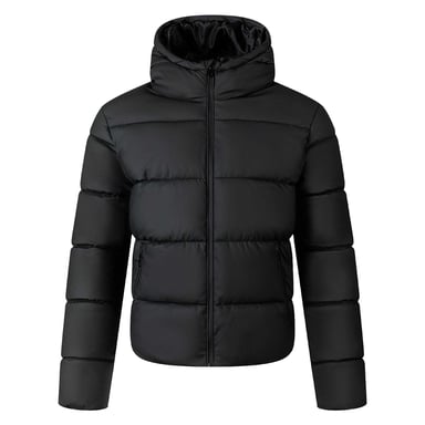Minoti Mens Plain PU Zip Pocket Jacket (Black)
