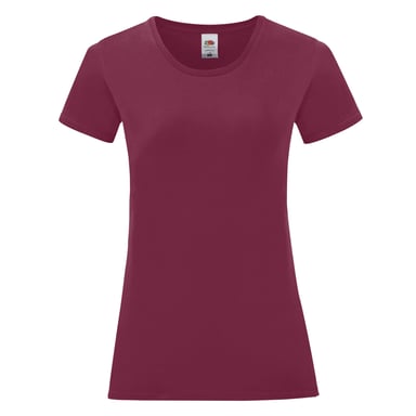 Fruit of the Loom Womens/Ladies Iconic 150 T-Shirt (Burgundy)