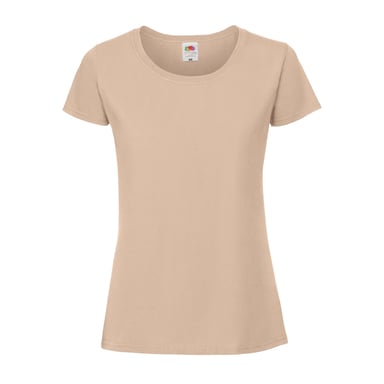 Fruit Of The Loom Womens/Ladies Iconic 195 Premium Ringspun Cotton T-Shirt (Desert Sand)