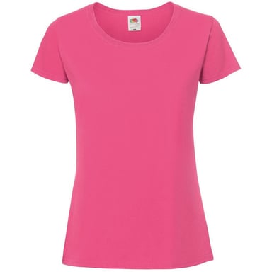 Fruit of the Loom Womens/Ladies Iconic 190 T-Shirt (Fuchsia)