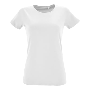 SOLS Womens/Ladies Regent Round Neck Fitted T-Shirt (White)