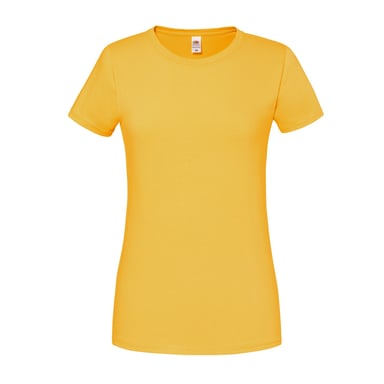 Fruit of the Loom Womens/Ladies Iconic 190 T-Shirt (Sunflower)