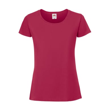Fruit of the Loom Womens/Ladies Iconic 190 T-Shirt (Cranberry)