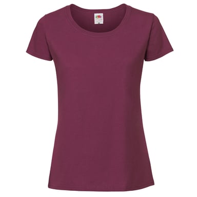 Fruit of the Loom Womens/Ladies Iconic 190 T-Shirt (Burgundy)