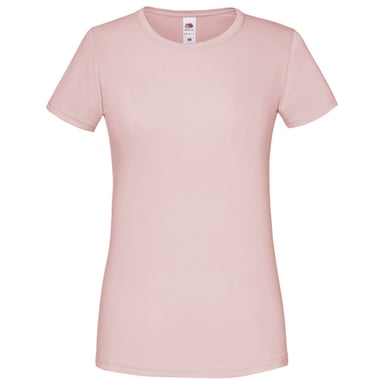 Fruit of the Loom Womens/Ladies Iconic Combed Cotton T-Shirt (Powder Rose)