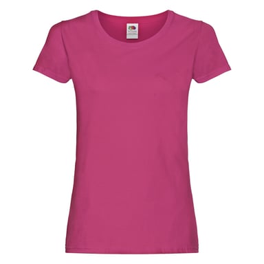 Fruit of the Loom Womens/Ladies Original Cotton T-Shirt (Fuchsia)