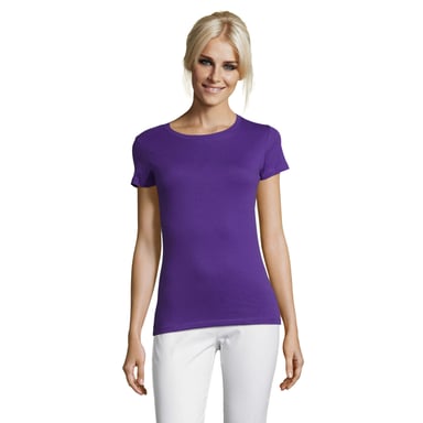 SOLS Womens/Ladies Regent T-Shirt (Dark Purple)