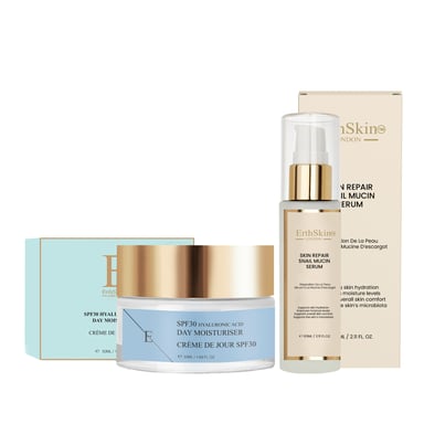 Huidherstellend Slakkenmucine Serum 60ml + SPF 30 Hyaluronzuur Dagcrème 50ml