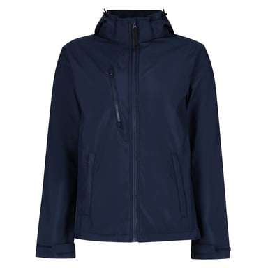 Regatta Mens Venturer 3 Layer Hooded Soft Shell Jacket (Navy)