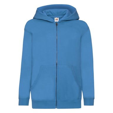 Fruit of the Loom Childrens/Kids Classic Hooded Jacket (Azure Blue)