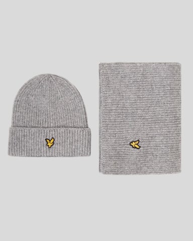 Brushed Scarf and Beanie Set