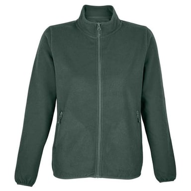SOLS Womens/Ladies Factor Zipped Fleece Jacket (Forest Green)
