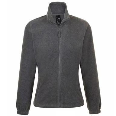 SOLS Womens/Ladies North Fleece Jacket (Grey Melange)