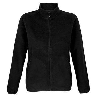 SOLS Womens/Ladies Factor Zipped Fleece Jacket (Black)