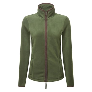 Premier Womens/Ladies Artisan Fleece Jacket (Moss Green/Brown)