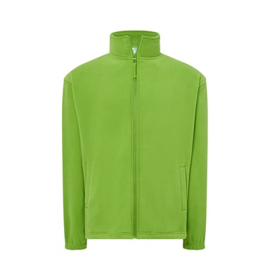 JHK Mens Full Zip Fleece Jacket (Lime)
