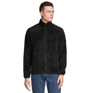 SOLS Unisex Adult Full Zip Fleece Jacket (Black)
