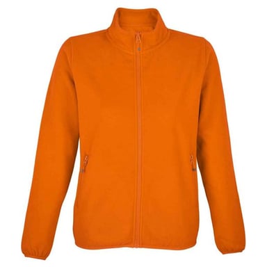 SOLS Womens/Ladies Factor Zipped Fleece Jacket (Orange)