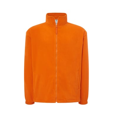 JHK Mens Full Zip Fleece Jacket (Orange)