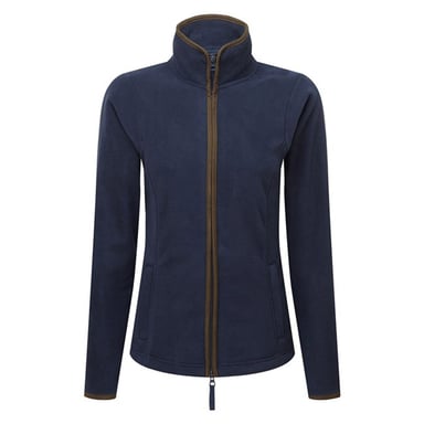 Premier Womens/Ladies Artisan Fleece Jacket (Navy/Brown)