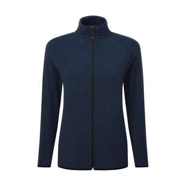 Signature Womens/Ladies Zip Microfleece Tagless Fleece Jacket (Navy)