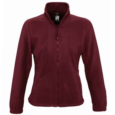 SOLS Womens/Ladies North Fleece Jacket (Burgundy)