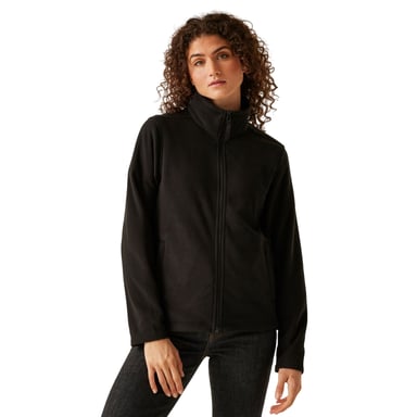 Regatta Womens/Ladies Micro Full Zip Fleece Jacket (Black)