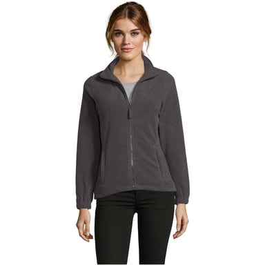 SOLS Womens/Ladies North Fleece Jacket (Charcoal Grey Solid)