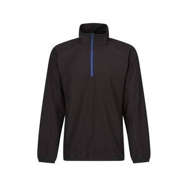 Regatta Mens Navigate Half Zip Fleece (Black/New Royal)