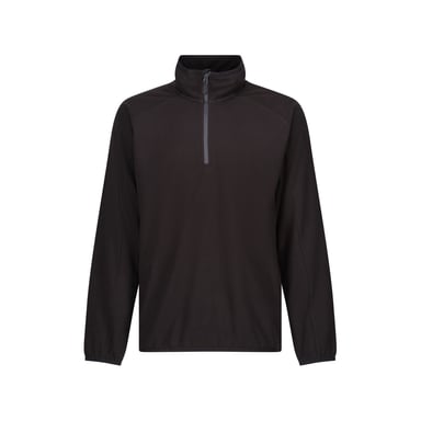 Regatta Mens Navigate Half Zip Fleece (Black/Seal Grey)