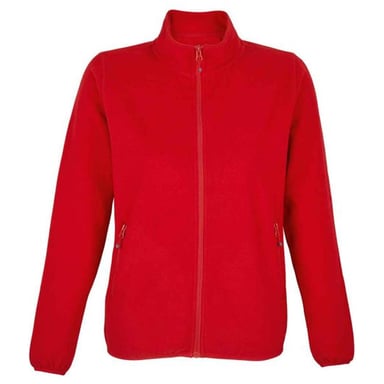 SOLS Womens/Ladies Factor Zipped Fleece Jacket (Red)