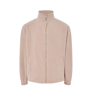 JHK Mens Full Zip Fleece Jacket (Sand)