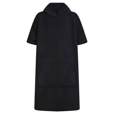 Towel City Childrens/Kids Towelling Poncho (Black)