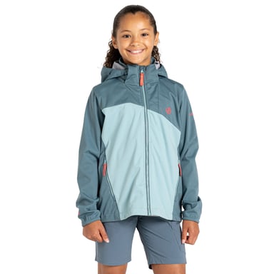 Dare 2B Kinderen/Kinderen Explore Soft Shell Jas (Element Grijs/Aquifer)