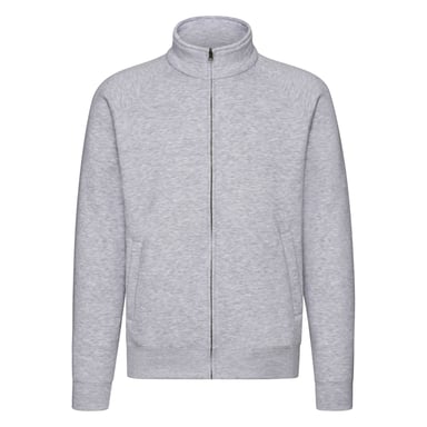 Fruit of the Loom Mens Premium Sweat Jacket (Heather Grey)