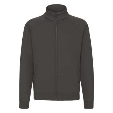 Fruit of the Loom Mens Premium Sweat Jacket (Light Graphite)