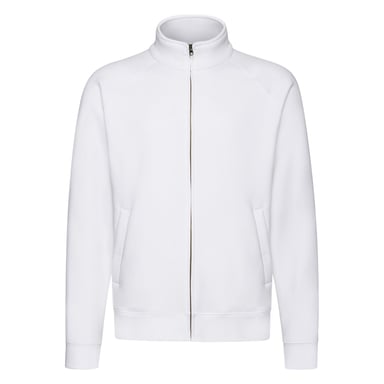 Fruit of the Loom Mens Premium Sweat Jacket (White)
