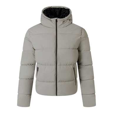 Minoti Mens Plain PU Zip Pocket Jacket (Grey)
