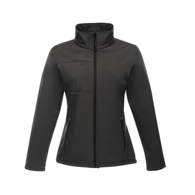 Regatta Womens/Ladies Octagon II Soft Shell Jacket (Seal Grey/Black)