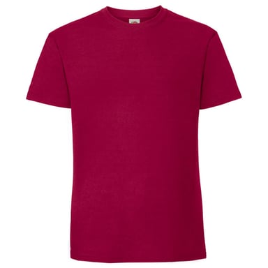Fruit of the Loom Unisex Adult Iconic 195 T-Shirt (Cranberry)