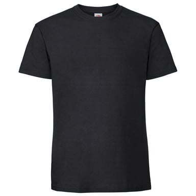 Fruit of the Loom Unisex Adult Iconic 195 T-Shirt (Black)